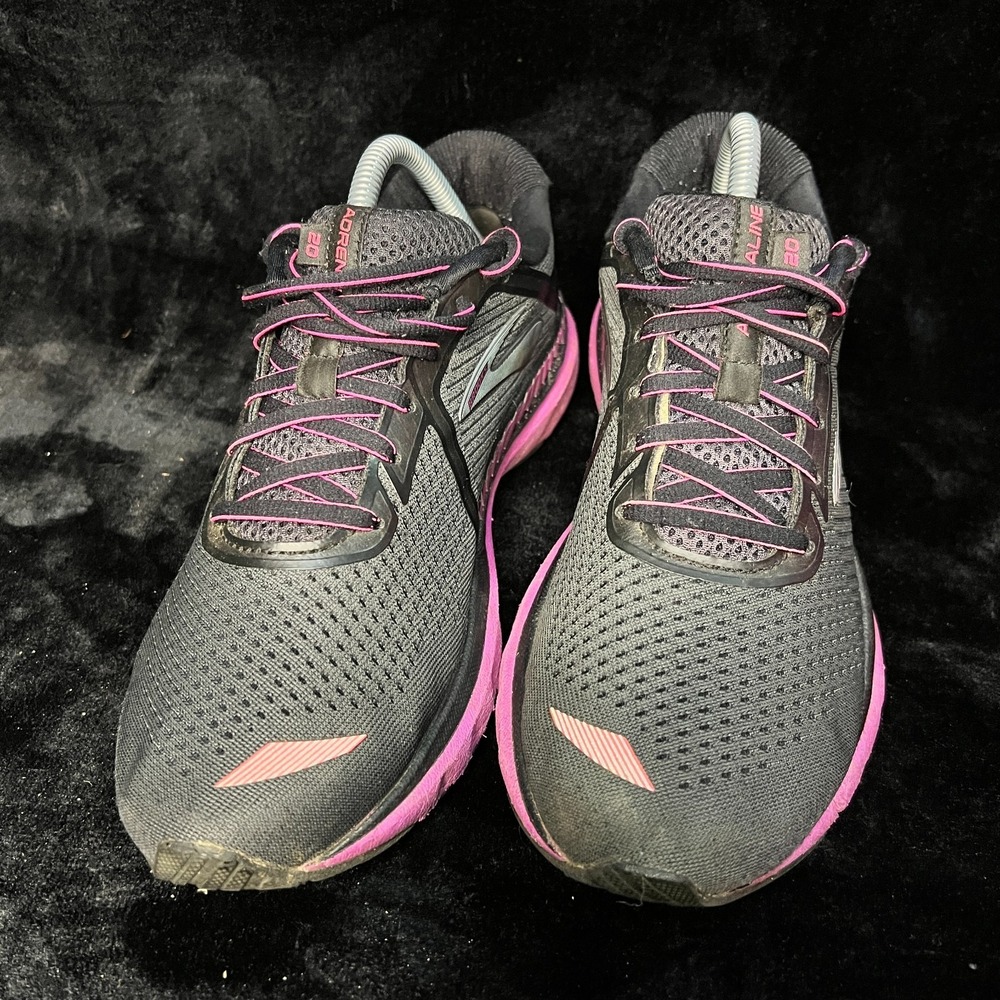 Brooks Adrenaline GTS 20 1202961B062 Womens US 9.5 Running Shoes Black Sneakers - Picture 3 of 9